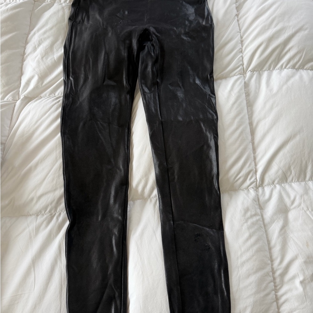 Black Faux Leather Leggings